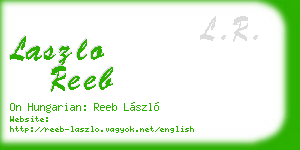 laszlo reeb business card